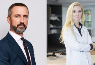 Prof. n. med. Tomasz Roleder i prof. Marta Kopaczyńska