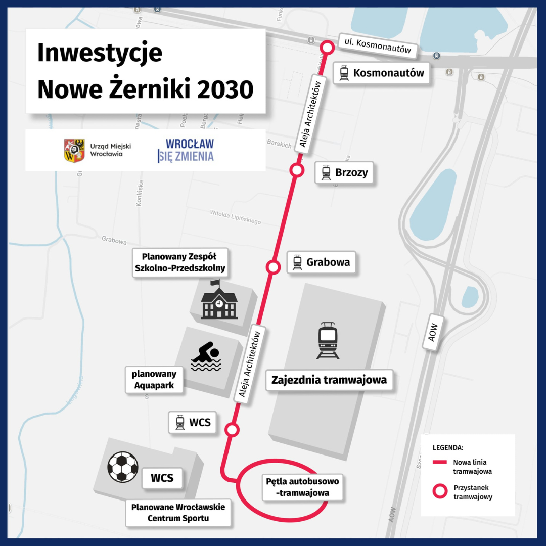 Aquapark na Nowych Żernikach. Nowa inwestycja domknie sportowe centrum zachodniego Wrocławia