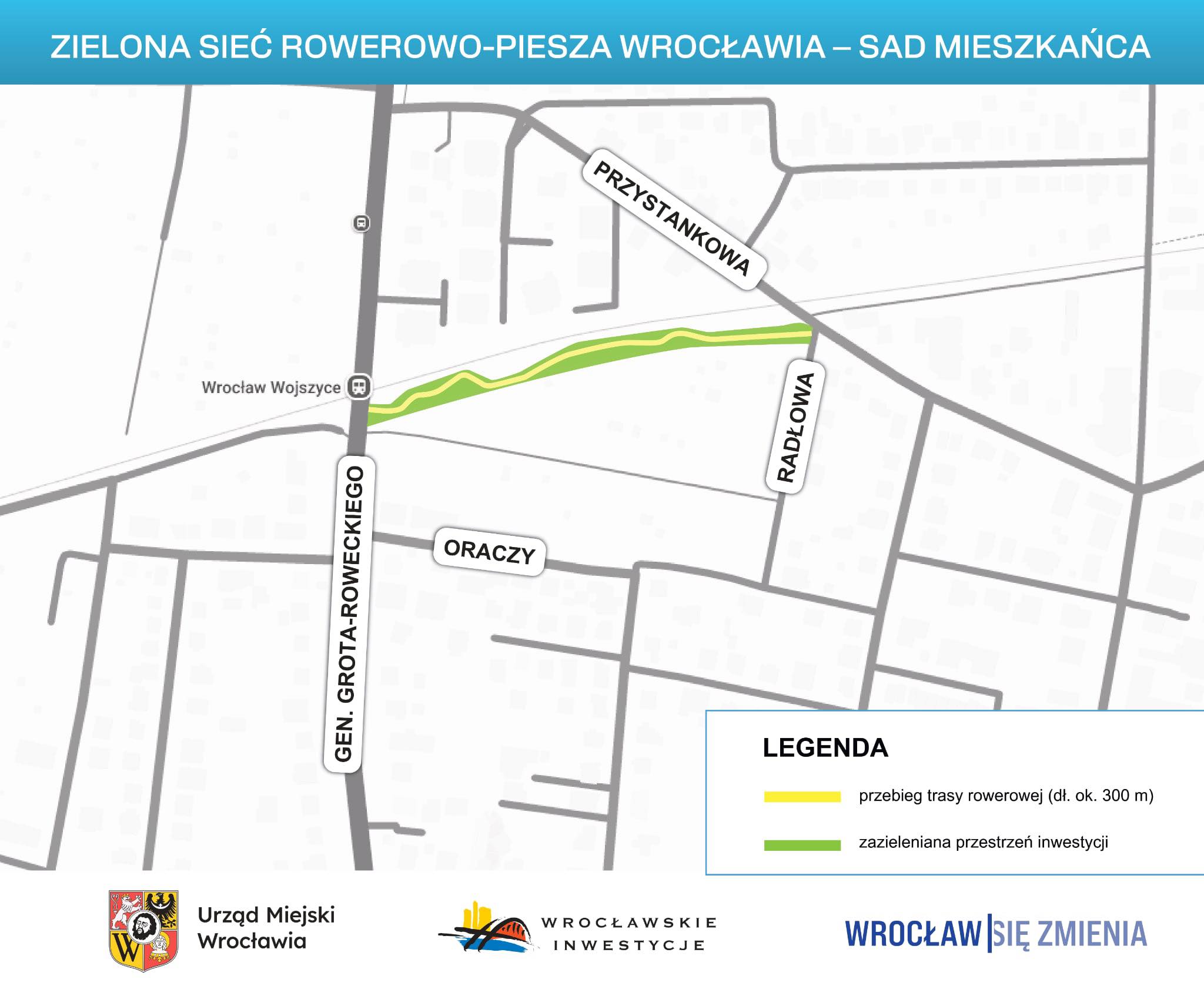 Nowa trasa pieszo-rowerowa i sad na Wojszycach. Miasto rozstrzygnęło przetarg za 1,2 mln zł